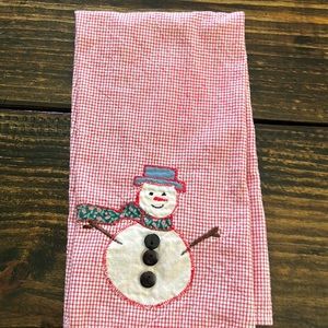 Christmas Snowman Dish Towel